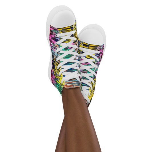 Women’s high top canvas shoes